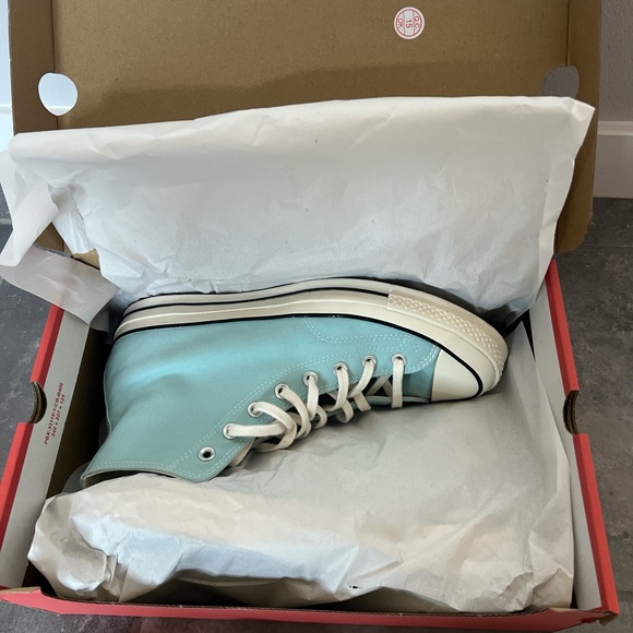 Converse, Baby Blue Chuck 70 High Tops. Only Worn Once Size:10.5 - Picture 5 of 7